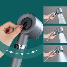 Massage And Skin Beauty Multifunctional Shower Head High Pressure 3-mode Handheld Shower Head Anti-clog Nozzles